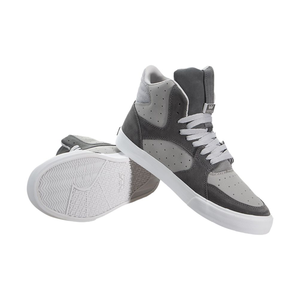 Baskets Montantes Supra Vaider 3000 Grise Noir Light Grey/Grey-Off White Homme | JHW-04721044